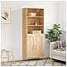 Credenza Rovere Sonoma 69,5x34x180 Cm In Legno Multistrato - Foto miniatura 1