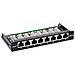 Patch Panel Cat. 6a 0,5u 8 Vie, Montaggio Su Tavolo /parete Nero Ral9005 - Foto miniatura 3