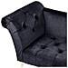 Chaise Longue Nantilly Velluto Nero - Foto miniatura 4