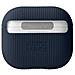 Cover Per Airpods 3 Curve In Silicone Con Texture Striata, Blu Scuro - Foto miniatura 3