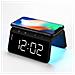 Wcc01bk 2in1 Large Digit Alarm Clock With 10w Wireless Charger & Rgb Color Lamp Black - Foto miniatura 1