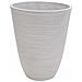 Vaso Tondo Da Esterno Giardino In Fibra Di Argilla Ø29x36 Cm Primula - White - Foto miniatura 1