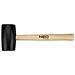 Martello In Gomma 58 Mm / 450 G, Manico In Legno - Foto miniatura 1