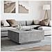Tavolino Salotto Grigio Cemento 100x100x40 Cm Legno Multistrato - Foto miniatura 2