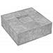 Tavolino Salotto Grigio Cemento 100x100x40 Cm Legno Multistrato - Foto miniatura 3