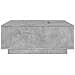 Tavolino Salotto Grigio Cemento 100x100x40 Cm Legno Multistrato - Foto miniatura 5