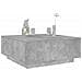Tavolino Salotto Grigio Cemento 100x100x40 Cm Legno Multistrato - Foto miniatura 8
