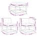 Set Divani Giardino 5pz con Cuscini Bianco Legno Massello Pino - Foto miniatura 10