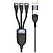ETTA05B15 Cavo USB 2.0 1,5 m USB C USB C /Micro-USB B /Lightning Nero - Foto miniatura 1