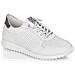 Leisure Trainers White Sneakers Pelle Scarpe Donna Bianco Eu 38, D3100-80 - Foto miniatura 1