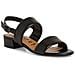 Black Casual Open Sandals Sandali Pelle Scarpe Donna Nero Eu 37, 1-28147-42 001 - Foto miniatura 1