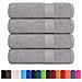 Asciugamani Doccia 4 Pz Grigio 70x140 Cm 360 G/m 100% Cotone - Foto miniatura 2