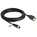 Cavo M12 codificato A da 8 pin femmina per RJ45 femmina per installazione Cat. 5e FTP da 5 m nero - Foto miniatura 1