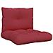 Cuscini Per Pallet 2 Pz Rosso Vino In Tessuto - Foto miniatura 1