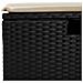 Set Divani da Giardino con Cuscini 2 pz Nero Polyrattan Acacia - Foto miniatura 6