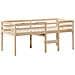Letto a Soppalco con Tetto 90x200 cm in Legno di Pino - Foto miniatura 5