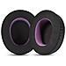 Cuscinetti Auricolari Di Ricambio In Pelle Ice-feel Viola E Nero Per Steelseries Arctis Nova Pro (cablata) - Foto miniatura 1