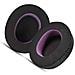 Cuscinetti Auricolari Di Ricambio In Pelle Ice-feel Viola E Nero Per Steelseries Arctis Nova Pro (cablata) - Foto miniatura 2