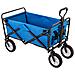 Carrello Pieghevole Per Tutti I Terreni Station Wagon, Carretto A Mano Da Giardino, Portabicchieri In Rete, Maniglie Regolabili, Borsa In Tessuto, Blu - Foto miniatura 4