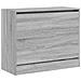 Scarpiera Grigio Sonoma 80x34x63 cm in Legno Multistrato - Foto miniatura 4