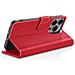 Custodia A Portafoglio Per Iphone 14 Pro Max Con Supporto E Linguetta Magnetica, Rosso - Foto miniatura 2