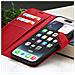 Custodia A Portafoglio Per Iphone 14 Pro Max Con Supporto E Linguetta Magnetica, Rosso - Foto miniatura 4
