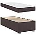 Struttura del letto Marrone scuro 90 x 200 cm Tessuto - Foto miniatura 6