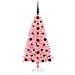 Albero di Natale con 150 LED con supporto Rosa 120 cm PVC - Foto miniatura 3