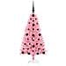 Albero di Natale con 150 LED con supporto Rosa 120 cm PVC - Foto miniatura 4