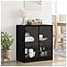 Mobile laterale Rovere Nero 68 x 37 x 75,5 cm Legno multistrato - Foto miniatura 2