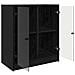 Mobile laterale Rovere Nero 68 x 37 x 75,5 cm Legno multistrato - Foto miniatura 5
