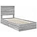Letto con Contenitore con testiera Grigio Sonoma 90 x 190 cm - Foto miniatura 4