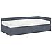 Struttura Letto Angolare con Materasso 2 pcs Grigio Velluto - Foto miniatura 4