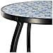 Set 3 Pezzi In Mosaico E Ferro Battuto, Bianco, 33x33x37h-28x28x33h-23 - Foto miniatura 6