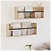 Scaffale per riviste 2 pcs Rovere Sonoma 80 x 12 x 30 cm - Foto miniatura 2