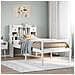 Letto Libreria senza Materasso Bianca 90x200 cm Legno di Pino - Foto miniatura 2