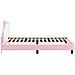 Struttura letto bambini con testata Rosa 80 x 200 cm PU - Foto miniatura 6