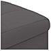 Pouf contenitore Grigio 40 x 40 x 45 cm Pelle sintetica - Foto miniatura 7