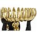 Scultura Scimmia Svuotatasche Con Banane In Resina Nera E Oro - Foto miniatura 3
