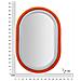 Specchio Con Cornice Vkh469-arancione-mdf-60x4x90 Cm - Foto miniatura 6