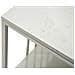 Tavolino Da Salotto Kayseri In Marmo Bianco E Ferro Argento 90x60x45 Cm - Foto miniatura 6