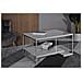 Tavolino Da Salotto Kayseri In Marmo Bianco E Ferro Argento 90x60x45 Cm - Foto miniatura 8