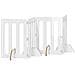 Recinto pieghevole per animali 4 pcs Bianco Lucido - Foto miniatura 1