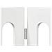 Recinto pieghevole per animali 4 pcs Bianco Lucido - Foto miniatura 6