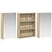 Set di Armadi da Bagno con lo scaffale 3 pcs 100 x 10,5 x 50 cm - Foto miniatura 5