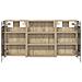Set di Armadi da Bagno con lo scaffale 3 pcs 100 x 10,5 x 50 cm - Foto miniatura 7