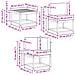 Set di divani da esterno 9 pcs Bianco e Crema Poliestere - Foto miniatura 9