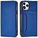 Custodia Magnetica Per Iphone 12 Pro, Portafoglio Per Carte, Supporto Per Carte, Blu. - Foto miniatura 6