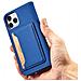 Custodia Magnetica Per Iphone 12 Pro, Portafoglio Per Carte, Supporto Per Carte, Blu. - Foto miniatura 7