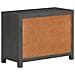 Credenza Bianco e Grigio 75x35x55 cm in Legno Massello di Mango - Foto miniatura 4